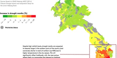 Mappa di laos clima