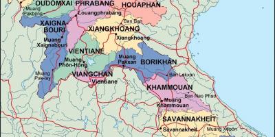 Laos mappa politica