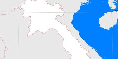 Mappa di laos contorno
