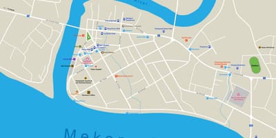 Pakse, laos mappa
